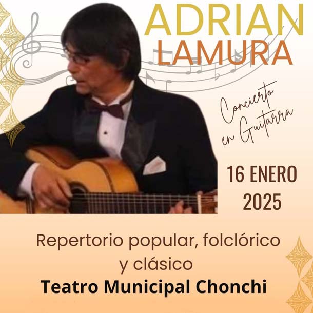 un imperdible concierto de guitarra clasica en chonchi